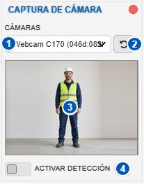 Captura de vídeos en tiempo real mediante cámara