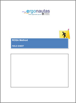 Field Sheet for applying the ROSA method by Ergoniza