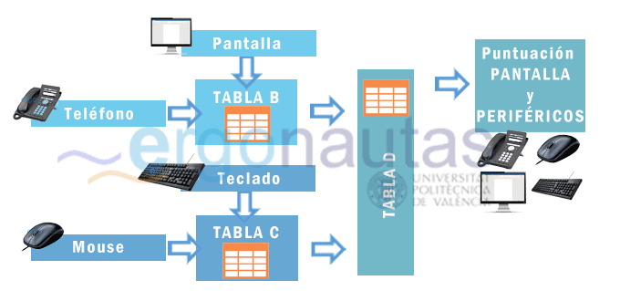 ergonautas- ROSA - Puntuación de la Pantalla y los Periféricos
